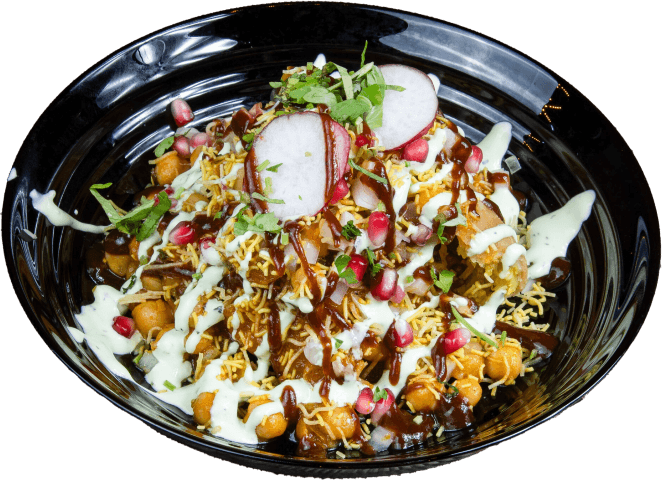 05. Samosa Chaat 1 stk. (G, M)